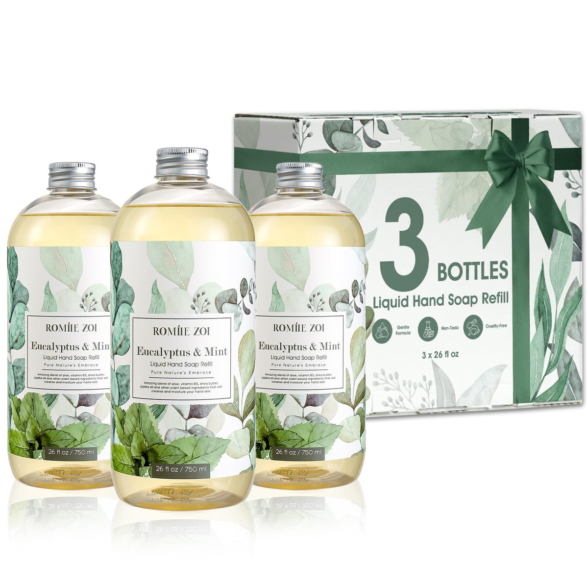 ROMIIE ZOI front packaging showing eucalyptus mint label and volume benefit