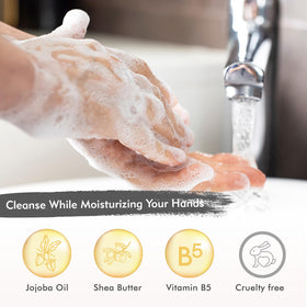 ROMIIE ZOI label close-up highlighting jojoba oil and vitamin B5 ingredients benefit