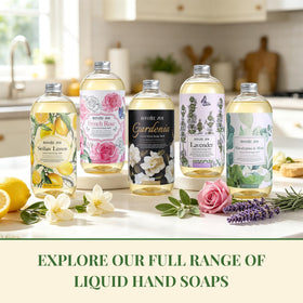 ROMIIE ZOI lifestyle bathroom sink setup creating a fresh citrus ambiance