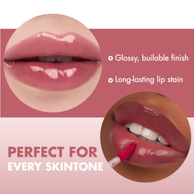 rom&nd gradient center-focused look showing natural depth and plumping effect benefit