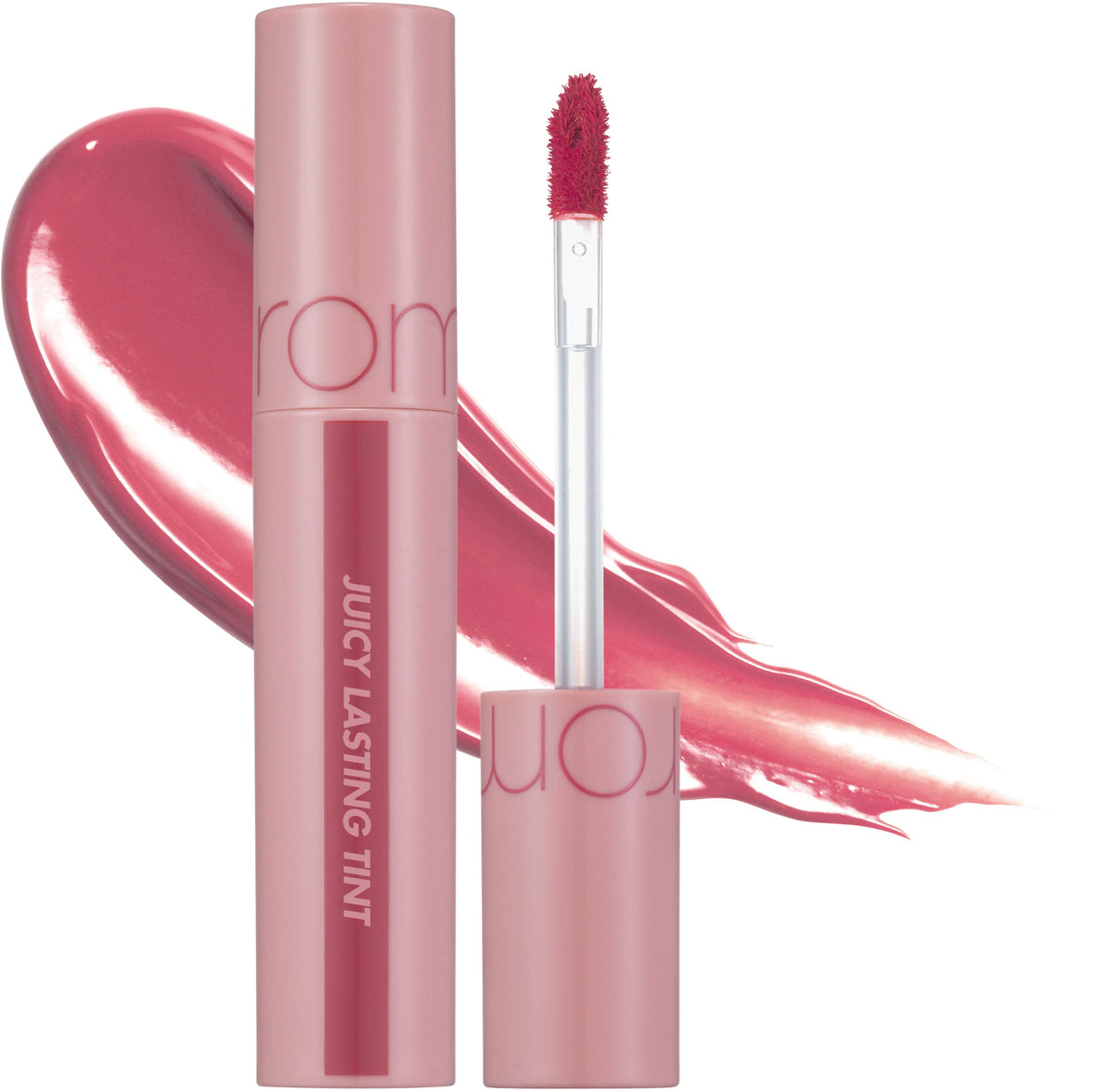 rom&nd front packaging showing Bare Grape shade and glossy benefit
