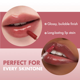 rom&nd texture close detail highlighting clear glossy, hydrating benefit