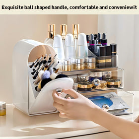 RONGZHIERK open top and drawers displaying organized cosmetics benefit