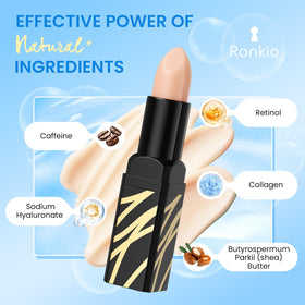 RONKIE eye stick application demonstration under eye for instant refresh