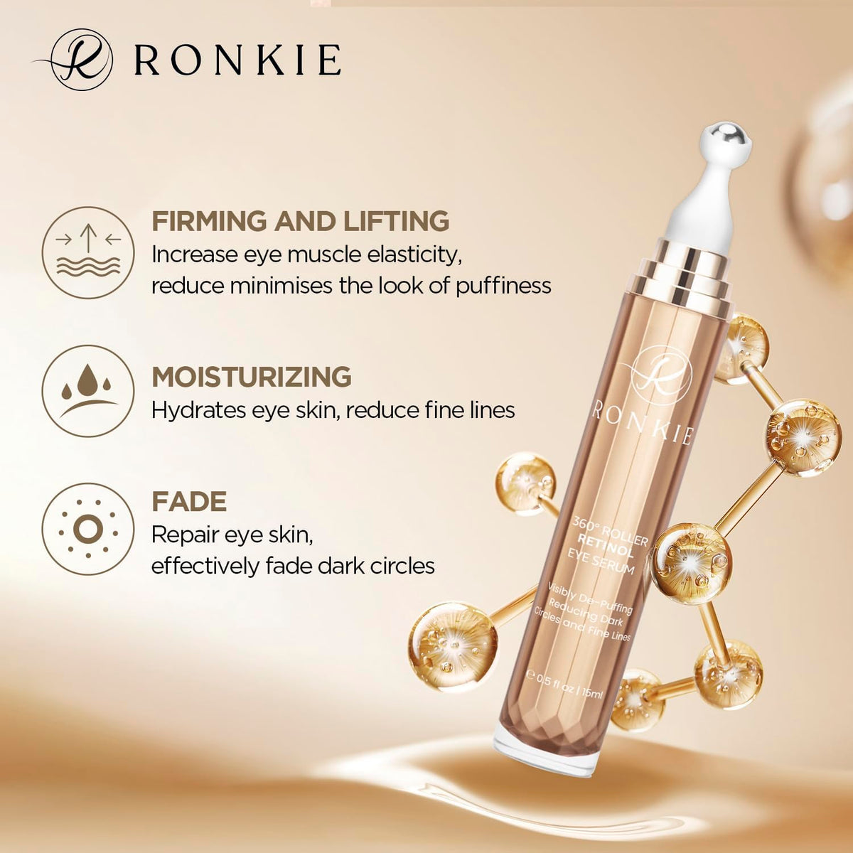 RONKIE open stick tip detail showing neat applicator for mess-free use