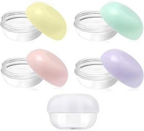RONRONS front view of 5-piece travel jar set showing compact storage benefit