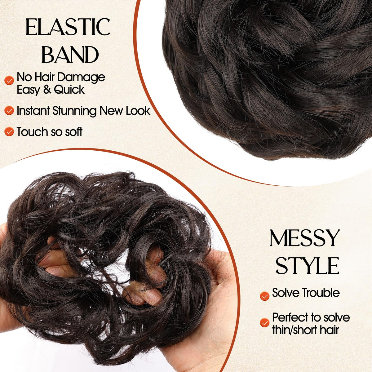 RONTAYA side profile of bun demonstrating secure hold and polished look