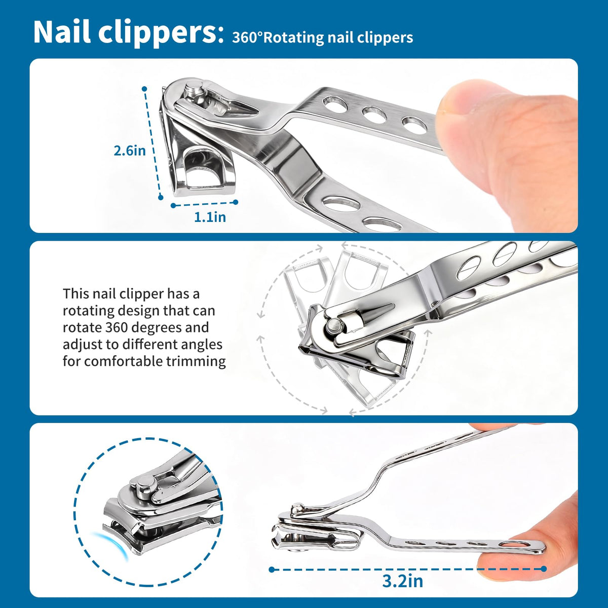 Roogaluckeep handle texture and non-slip grip for easier control