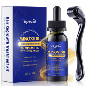 RootStim front packaging showing bottle and box emphasizing brand clarity and compact size