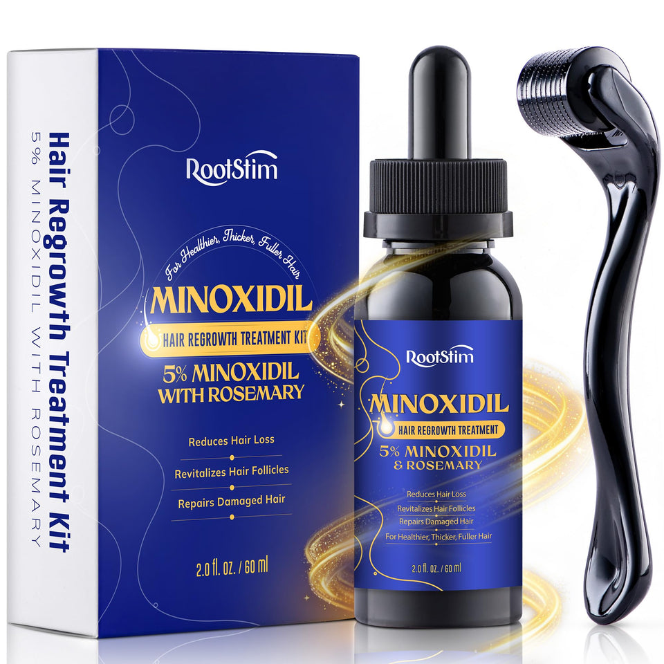 RootStim front packaging showing bottle and box emphasizing brand clarity and compact size