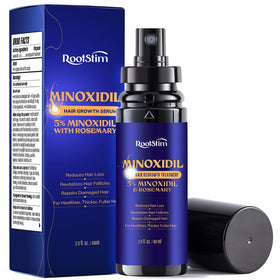 RootStim front packaging showing bottle and box, highlights targeted hair support