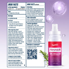 RootStim label close-up showing ingredient list and simple usage directions for safe application