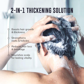 RootStim shampoo lather texture close-up showing rich foam and gentle cleansing