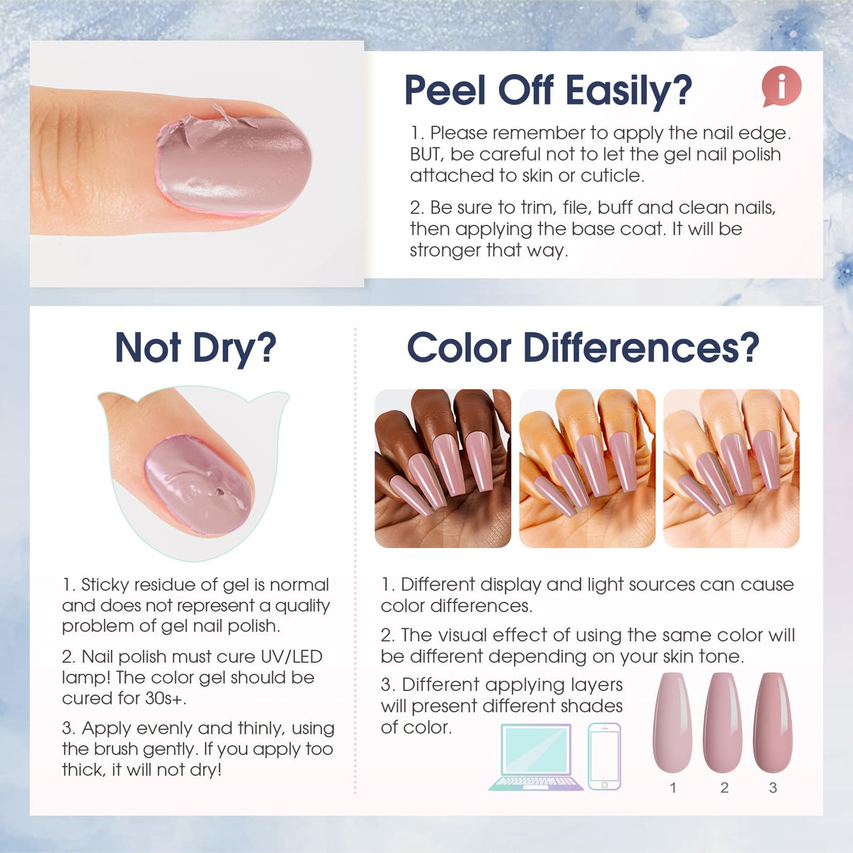ROSALIND brush applying polish showing smooth application benefit