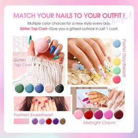 ROSALIND color array flatlay displaying 26 diverse shades for styling