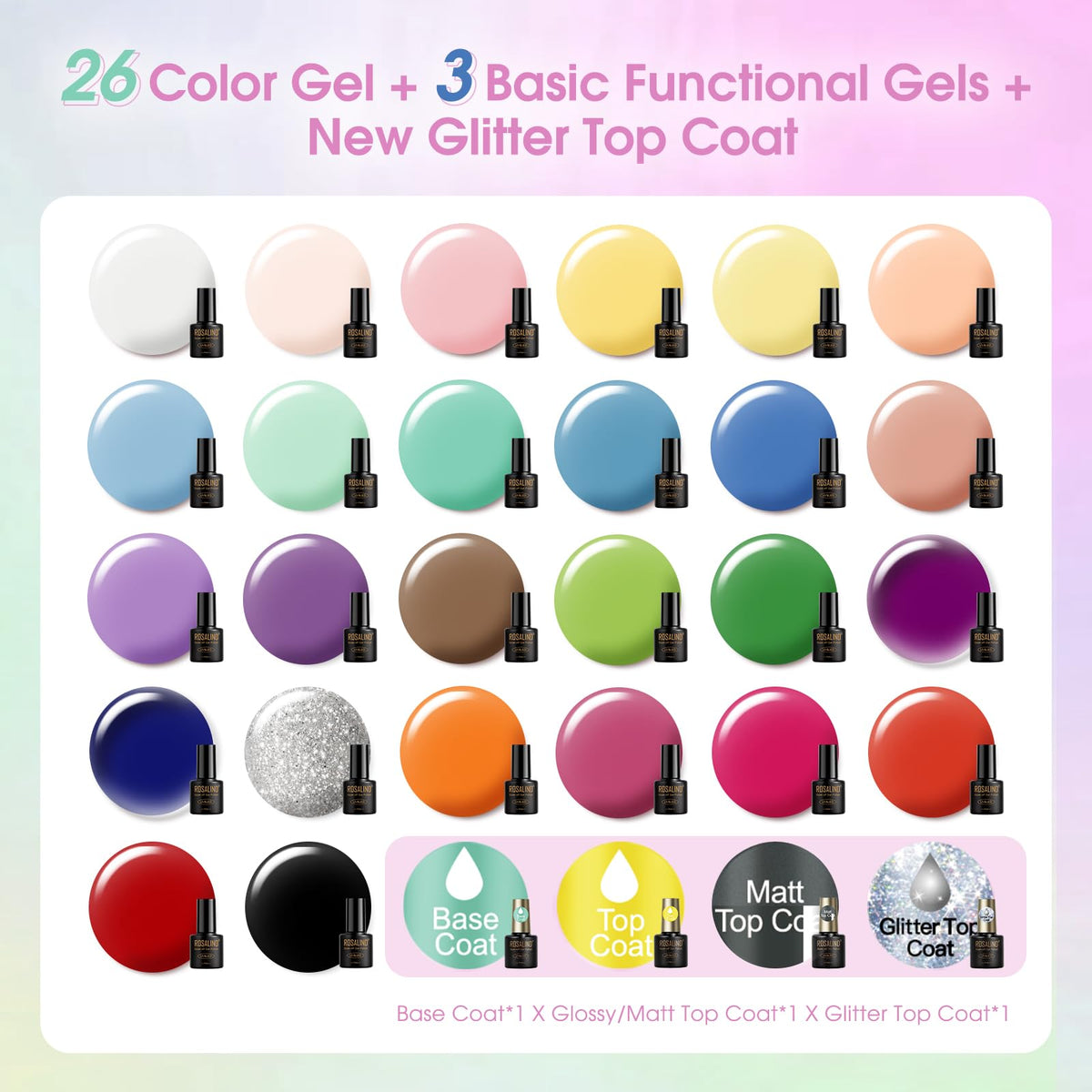 ROSALIND color swatches on fingertips illustrating palette versatility and trend-ready shades