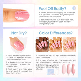 ROSALIND finished manicure lifestyle photo showing vibrant nails for eye-catching results