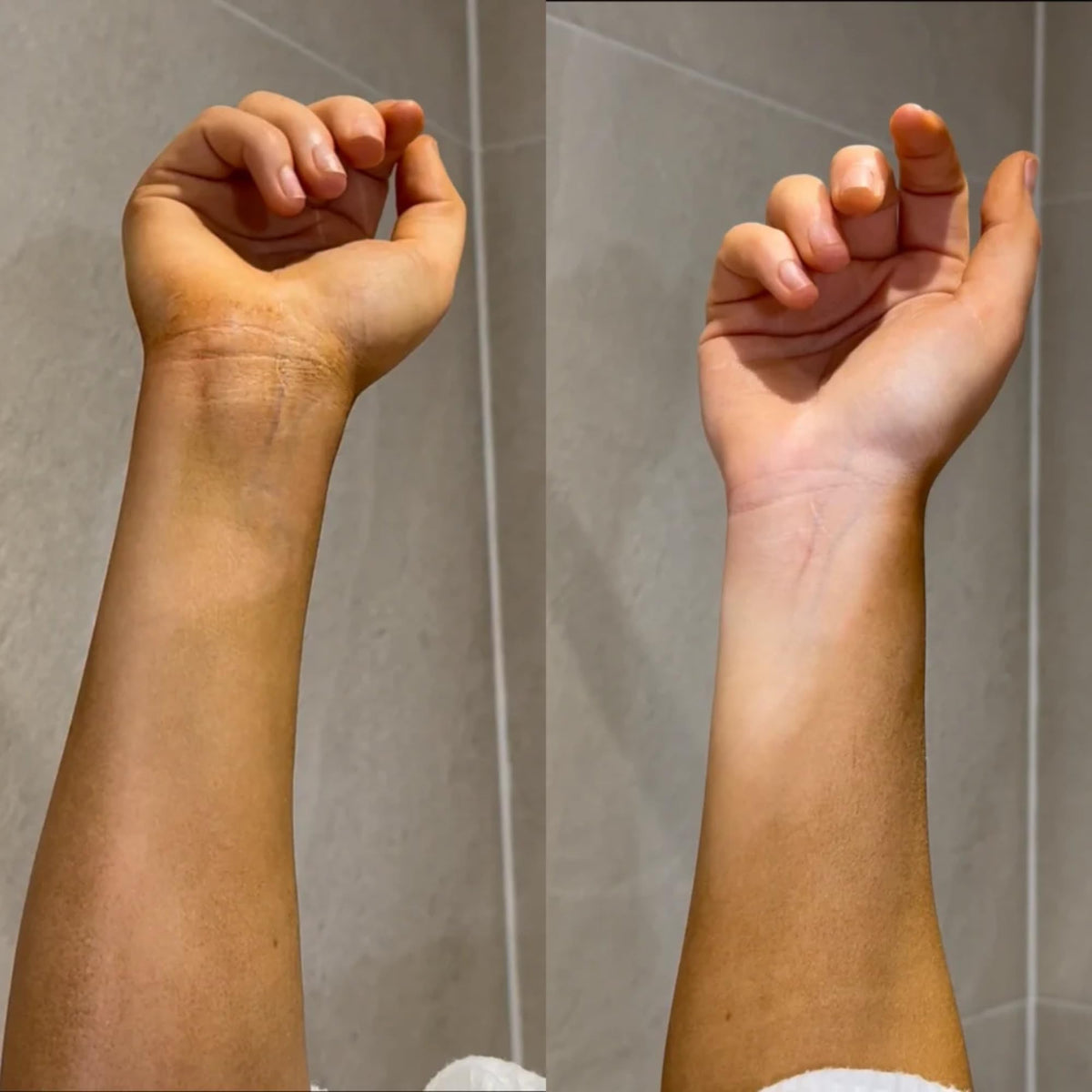 Rose & Caramel gloves beside moisturizer showing skin-conditioning benefit