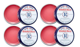 Rosebud Perfume front tin showing label and compact size with easy carry benefit