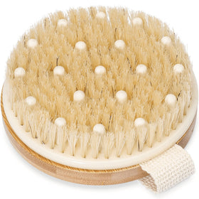 Rosena brush placed beside towel in bathroom for convenient daily routine