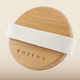 Rosena close-up of natural boar bristles highlighting gentle yet firm exfoliation