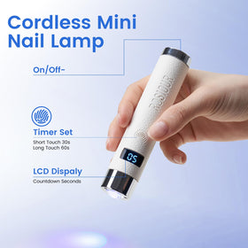 Rosiour attached to magnetic stand for hands-free gel polish curing