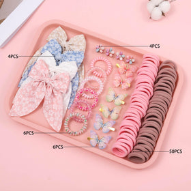 Rosvia assorted butterfly clips displayed, colorful quick styling benefit