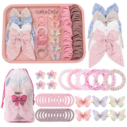 Rosvia front packaging showing full 70-piece hair accessories set, convenient gift