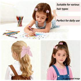 Rosvia mini crystal flower claws securing hair, decorative and secure hold