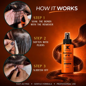 Rosy Fharia Keratin FiX spray nozzle close-up for precise targeted application