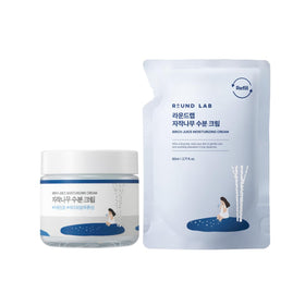 ROUND LAB jar front view showing clean label and refill value