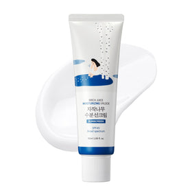 ROUND LAB front packaging showing bottle and SPF benefit