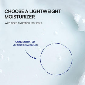 ROUND LAB moisture capsules close-up, highlights instant burst hydration