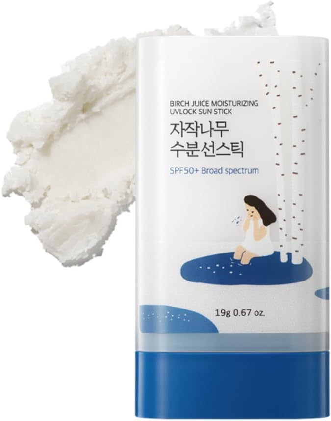ROUND LAB sun stick front packaging showing compact SPF 50+ protection