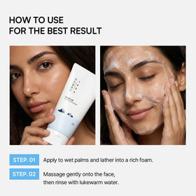 ROUND LAB next to moisturizer showing compatibility with hydration steps benefit