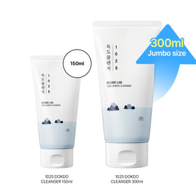 ROUND LAB pump dispensing rich foam demonstrating gentle cleansing benefit