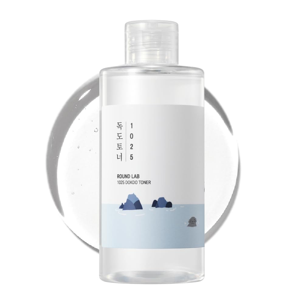 ROUND LAB Dokdo toner front bottle showing clean design and product volume