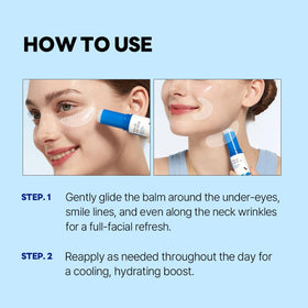 ROUND LAB eye stick inside a handbag for on-the-go moisturizing touch-ups