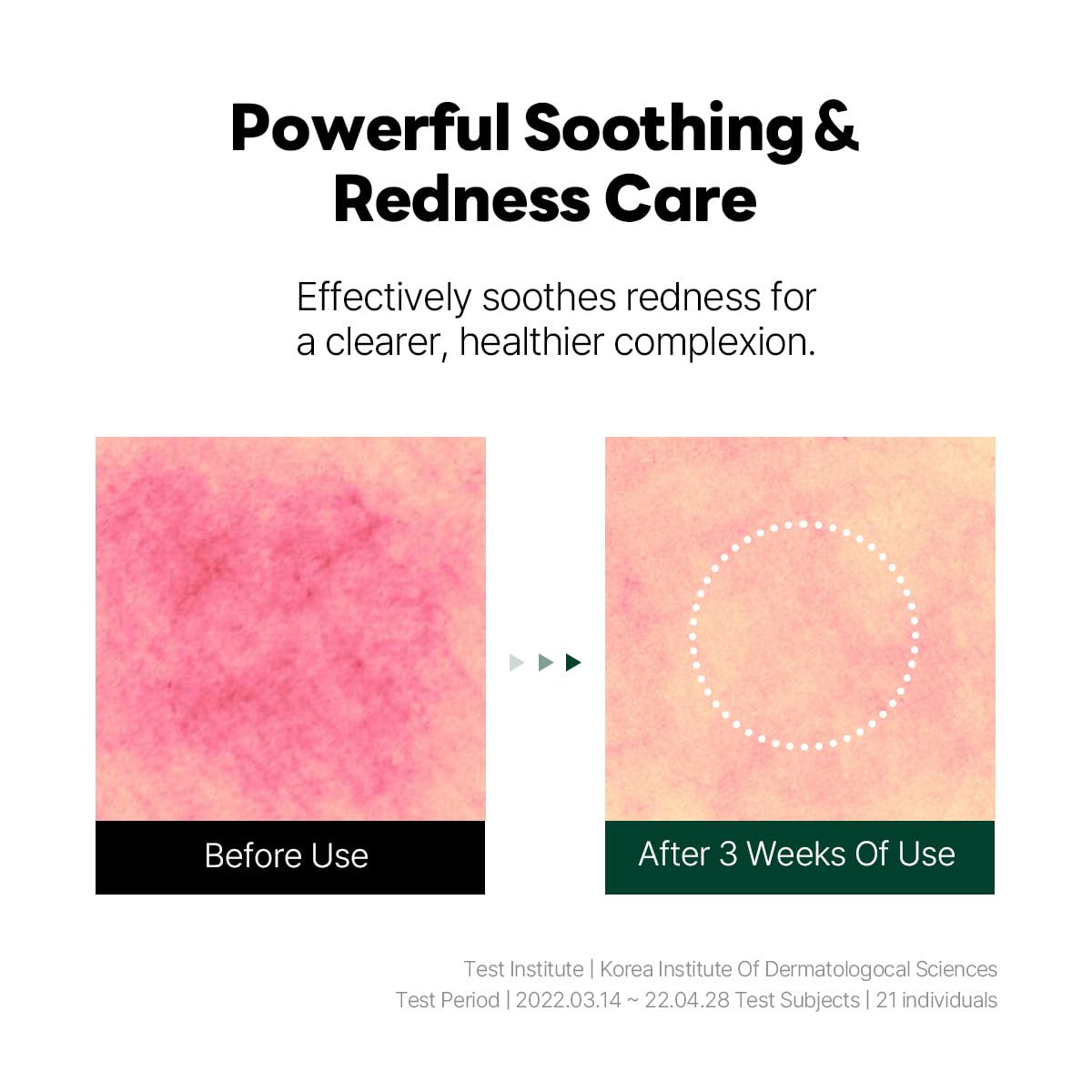 ROUND LAB pine extract visual emphasizing natural cica calming properties
