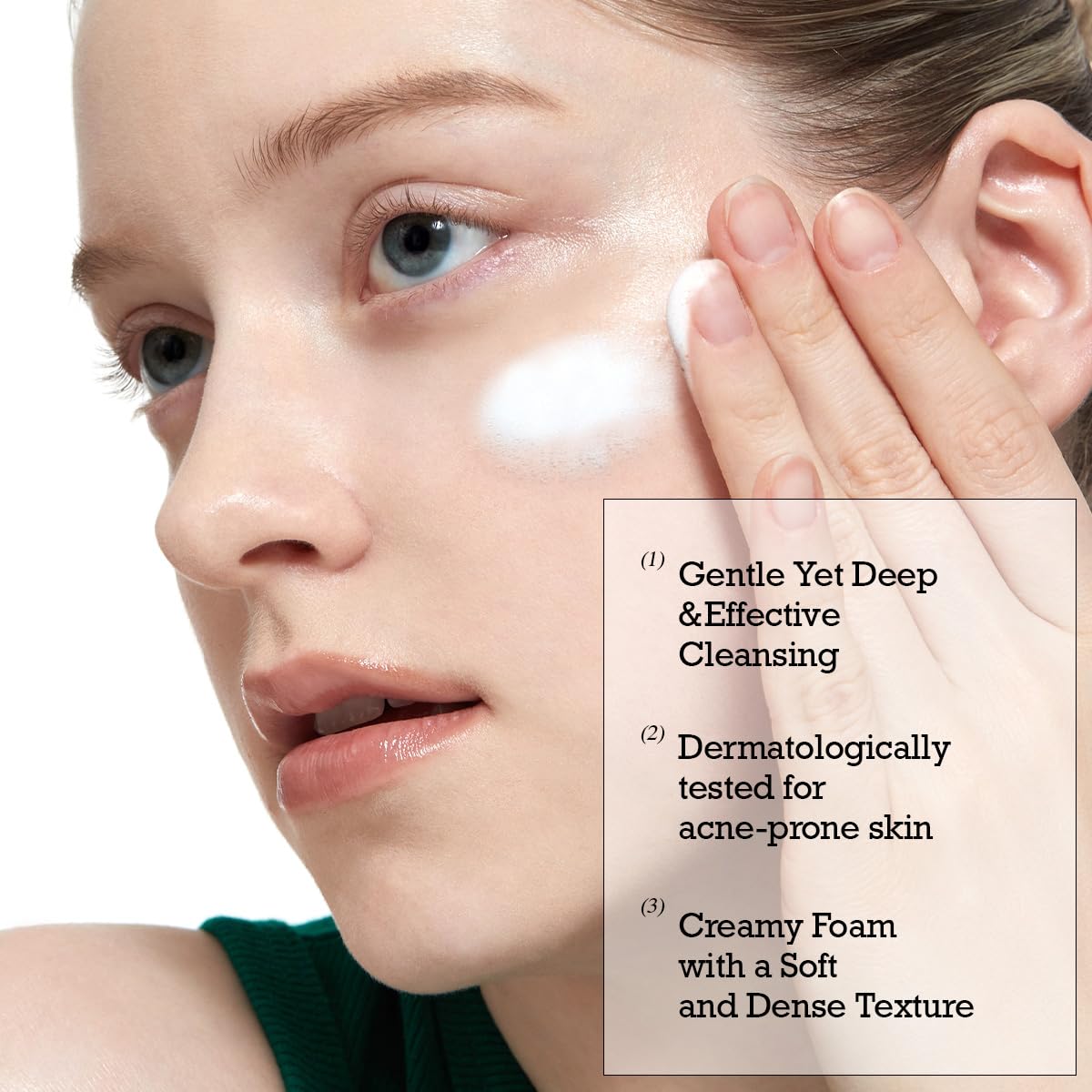 ROUND LAB foam texture close-up demonstrating gentle lift