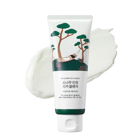 ROUND LAB front packaging showing cleanser and benefits