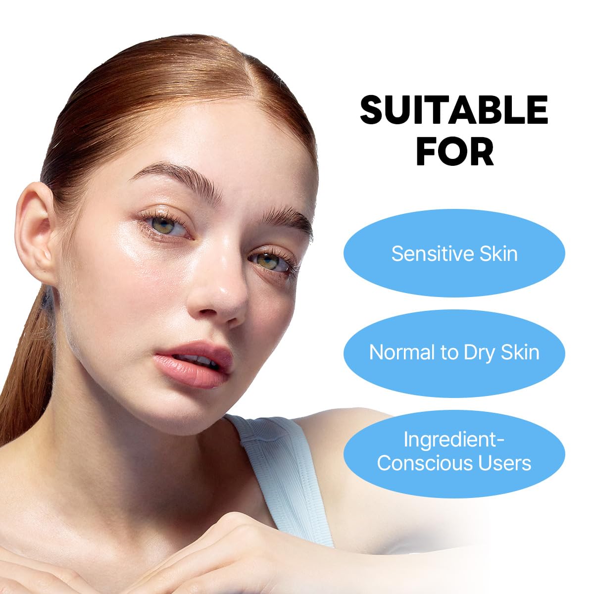 ROUND LAB in bathroom setting depicting daily routine and calming hydration benefit