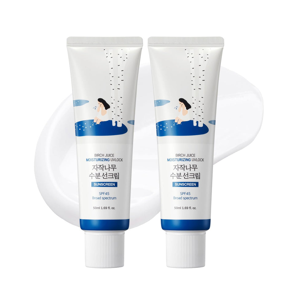 ROUND LAB front packaging showing twin SPF 45 tubes and value