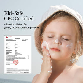 ROUND LAB sunscreen layered under makeup for smooth application