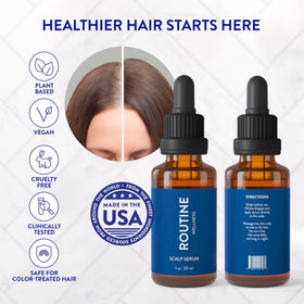 Routine Wellness bottle staged in bathroom routine conveying effortless integration benefit