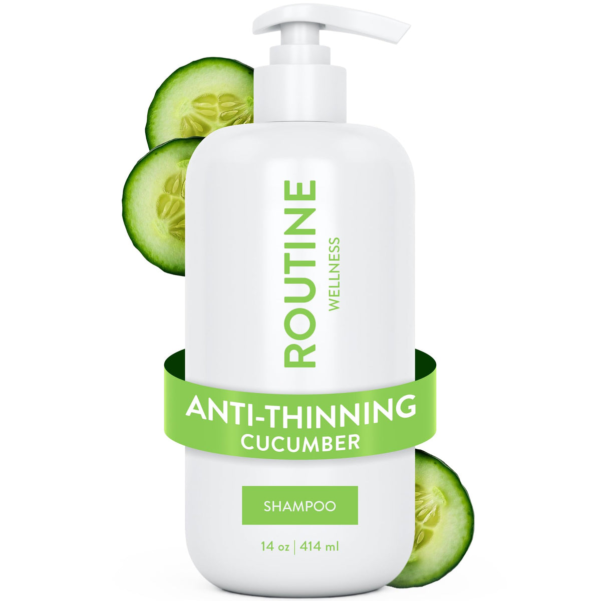 Routine Wellness front bottle cucumber scent showing full label and size