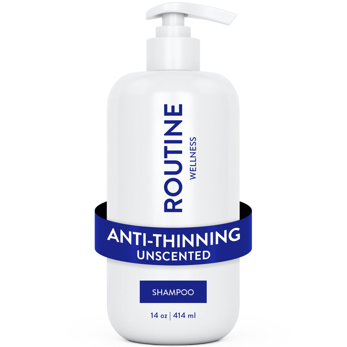 Routine Wellness front packaging showing 14 oz bottle and unscented label for clarity