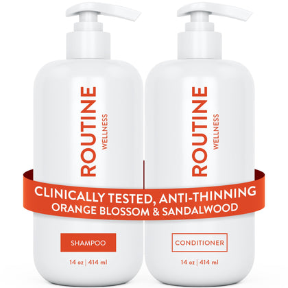 Routine Wellness front packaging showing bottles and labels for confidence