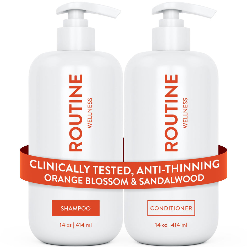 Routine Wellness front packaging showing bottles and labels for confidence