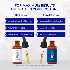 Routine Wellness close-up label with peptides and red clover emphasizing science-backed benefit